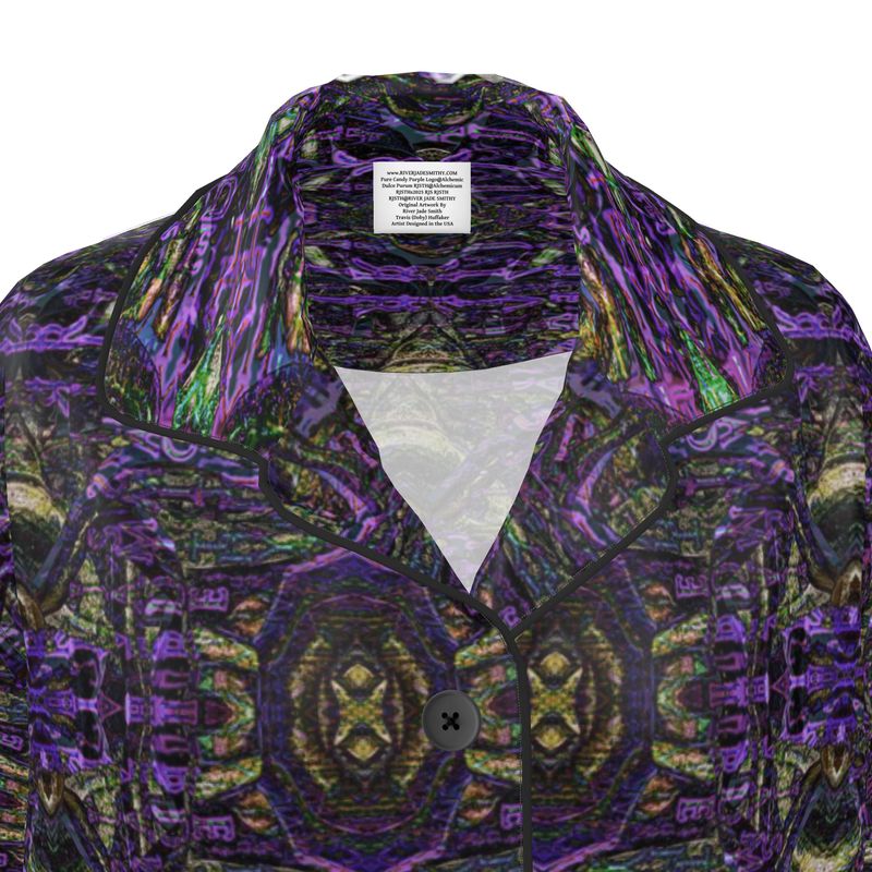 Luxury Pajama Shirt (Her/Muliebris)(Pure Candy Purple Logo@Alchemic) RJSTHs2025 RJS
