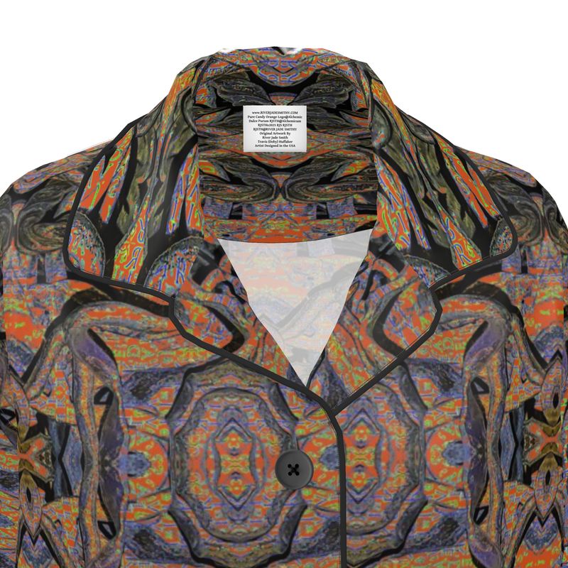 Luxury Pajama Shirt (Her/Muliebris)(Pure Candy Orange Logo@Alchemic) RJSTHs2025 RJS