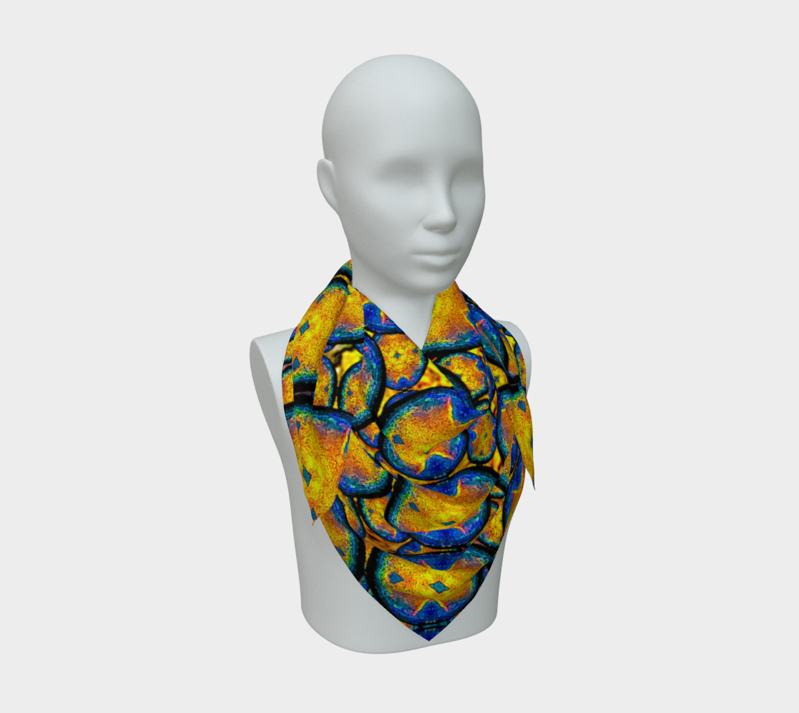 Silk Art Scarf (Vitta Serica Artis)(Opal Skies Cantus Primus) RJSTHW2026 RJS