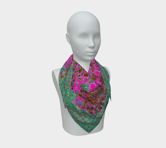 Silk Art Scarf (Vitta Serica Artis)(WindSong Flower) RJSTH@Fabric#9 RJSTHS2026 RJS
