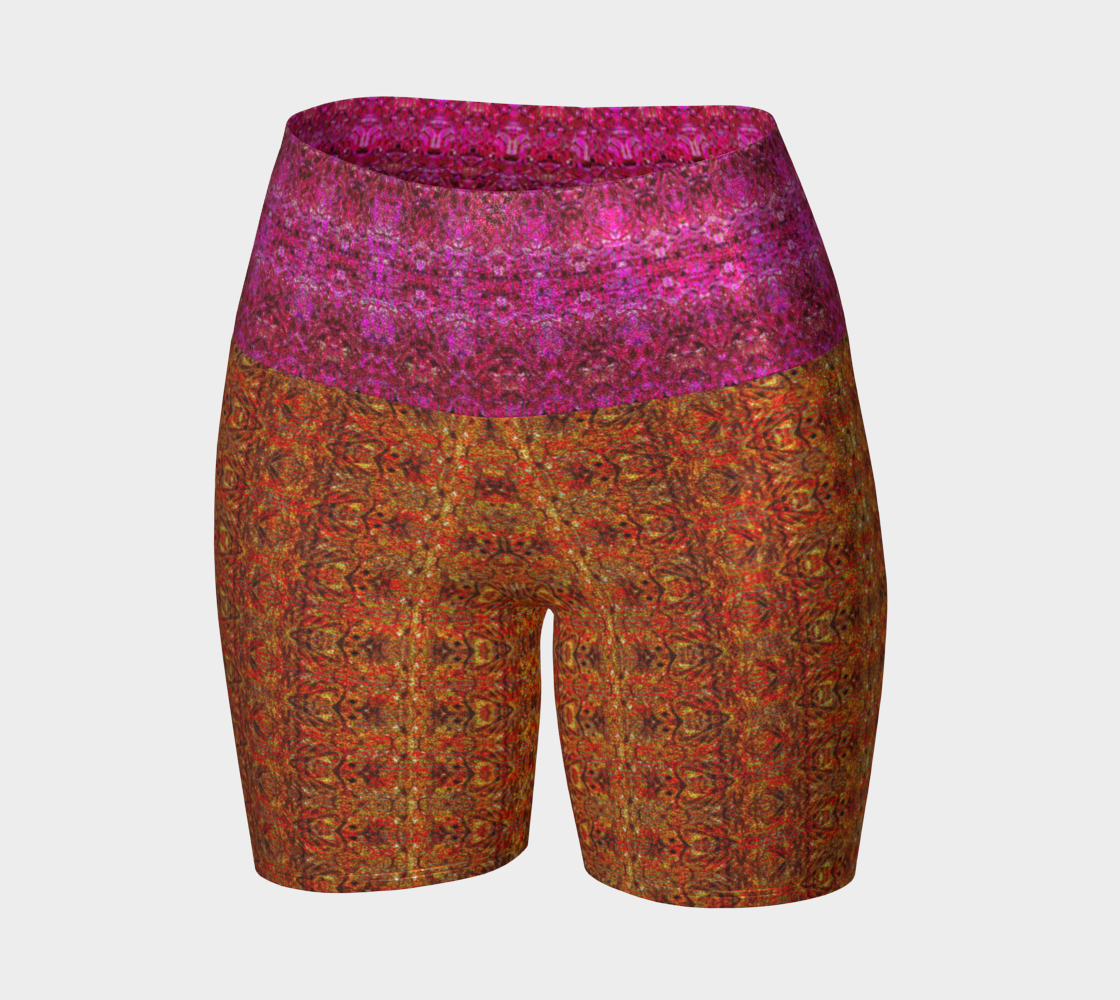 Glitter Yoga Shorts (Muliebris/Virilis)(Samhain Dream Thaw 1315/ & Pink/Orange Logo@Alchemic) RJSTHs2024 RJS