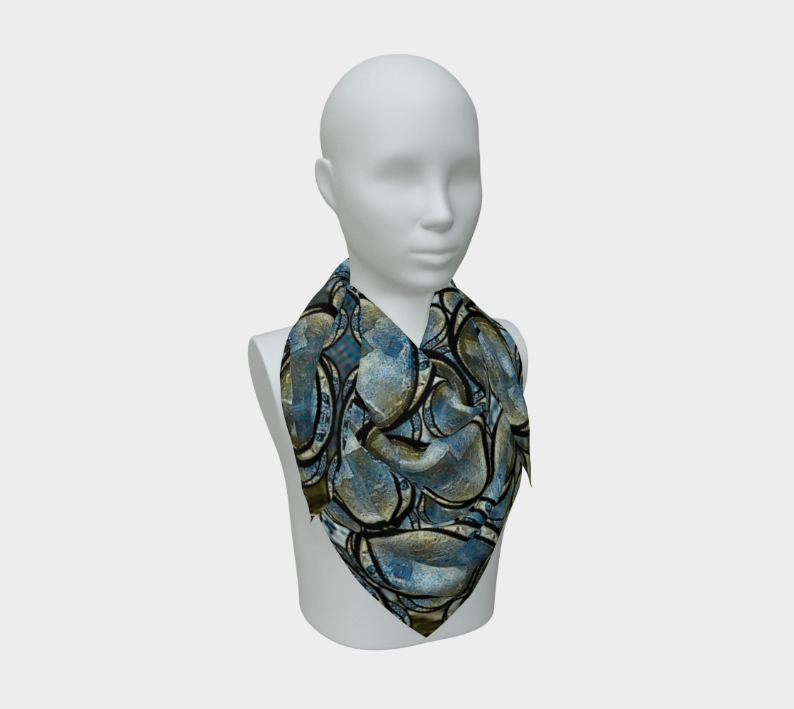 Silk Art Scarf (Vitta Serica Artis)(Opal Skies Cantus Primus "Lūminōsitās") RJSTHW2026 RJS