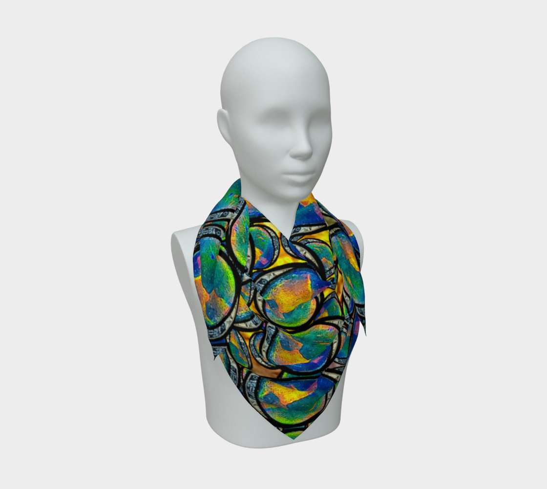 Silk Art Scarf (Vitta Serica Artis)(Opal Skies Cantus Primus) RJSTHW2026 RJS