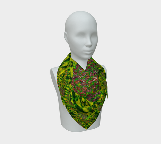 Silk Art Scarf (Vitta Serica Artis)(WindSong Flower) RJSTH@Fabric#3 RJSTHS2026 RJS