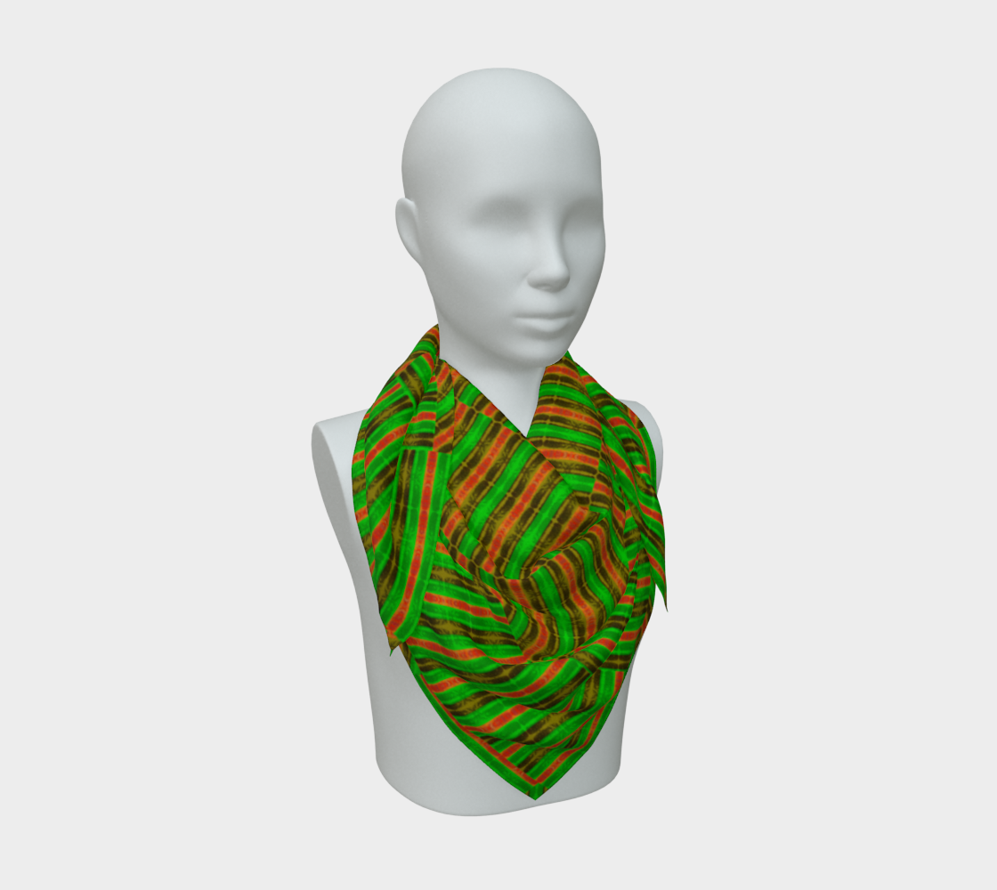 Silk Art Scarf (Vitta Serica Artis)(Rind Links Orange Logo) RJSTH@Fabric#1 RJSTHW2026 RJS