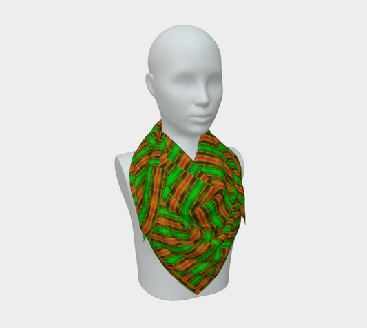 Silk Art Scarf (Vitta Serica Artis)(Rind Link Orange Logo) RJSTH@Fabric#1 RJSTHW2026 RJS