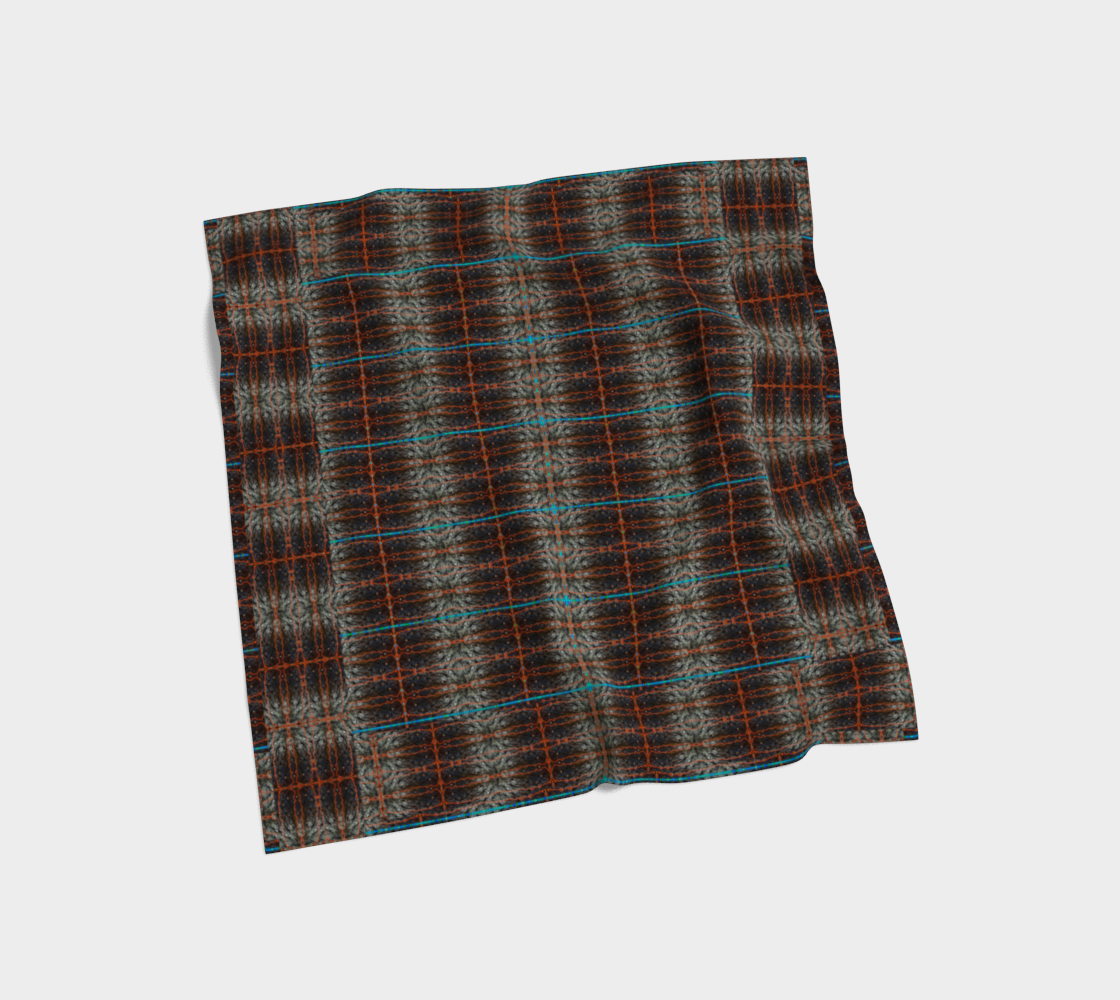 Silk Art Scarf (Vitta Serica Artis)(Rind#12 Tree Link Blue Logo) RJSTH@Fabric#12 RJSTHW2026 RJS