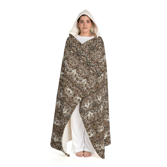 Cream Hooded Sherpa Fleece Blanket (Samhain Dream Thaw 10 of 15 Decem ex Quindecim) RJSTHw2023 RJS
