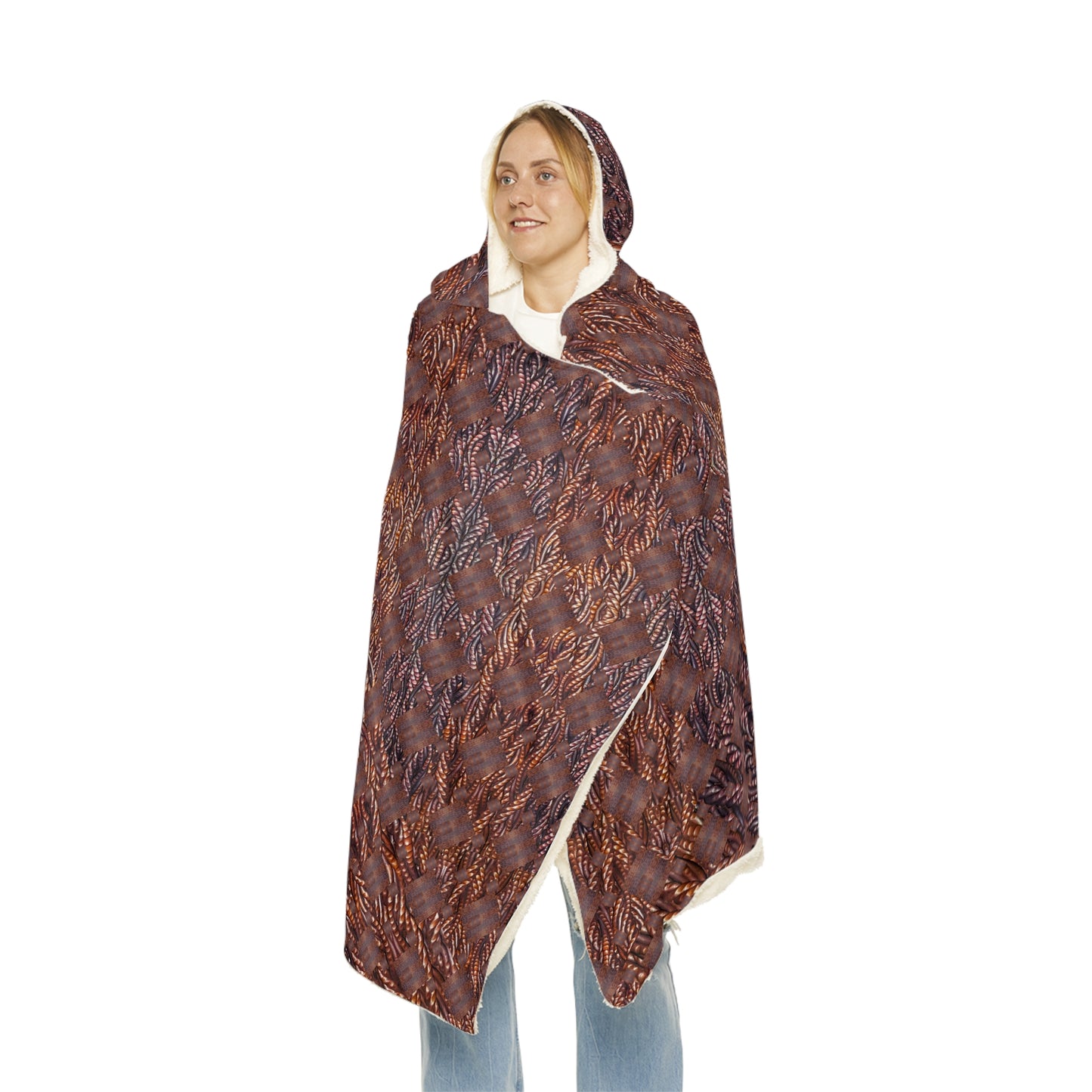 Hooded Snuggle Blanket (Grail Hearth Core Copper Fabric) RJSTHw2023 RJS