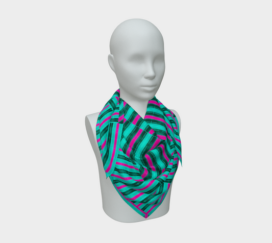 Silk Art Scarf (Vitta Serica Artis)(Rind Links Pink Logo) RJSTH@Fabric#8 RJSTHW2026 RJS