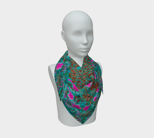 Silk Art Scarf (Vitta Serica Artis)(WindSong Flower) RJSTH@Fabric#8 RJSTHS2026 RJS