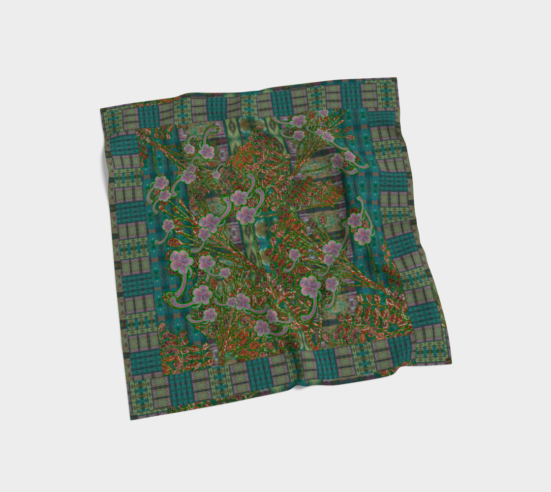 Silk Art Scarf (Vitta Serica Artis)(WindSong Flower) RJSTH@Fabric#4 RJSTHS2026 RJS