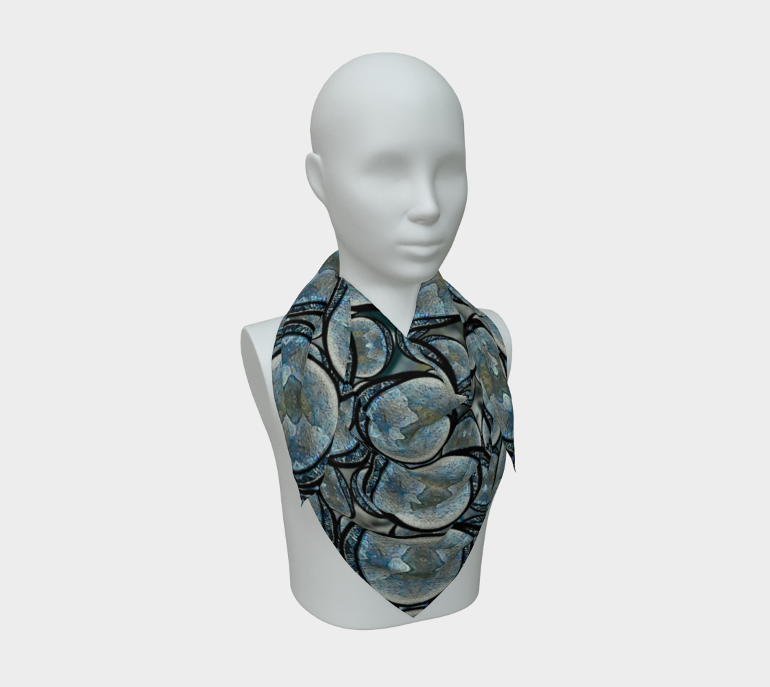 Silk Art Scarf (Vitta Serica Artis)(Opal Skies Cantus Primus "Lūminōsitās") RJSTHW2026 RJS