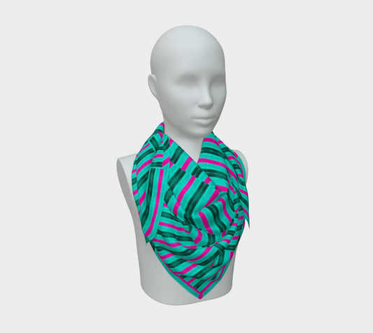Silk Art Scarf (Vitta Serica Artis)(Rind Link Flip Pink Logo) RJSTH@Fabric#8 RJSTHW2026 RJS