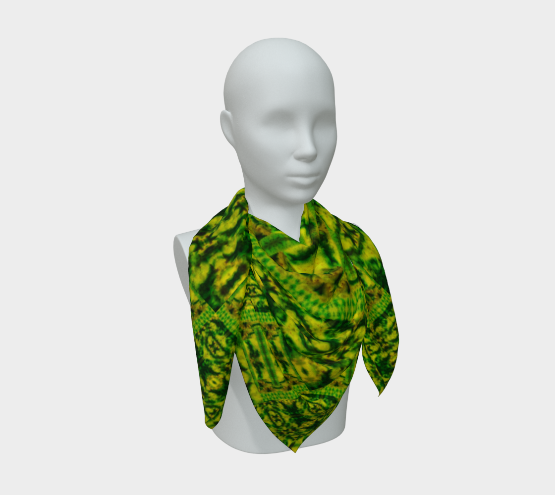 Silk Art Scarf (Vitta Serica Artis)(WindSong Flower Planck) RJSTH@Fabric#3 RJSTHS2026 RJS
