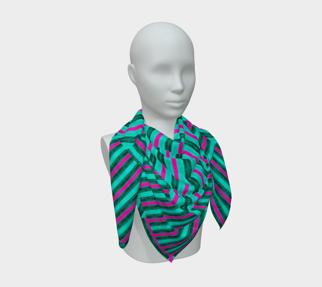 Silk Art Scarf (Vitta Serica Artis)(Rind Links Pink Logo) RJSTH@Fabric#8 RJSTHW2026 RJS