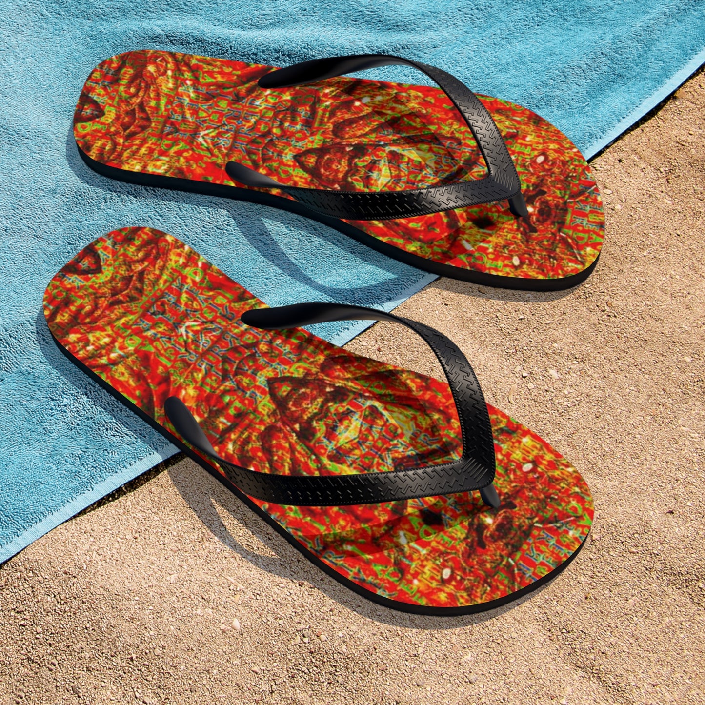 Flip-Flops (Unisex)(Samhain Dream Thaw 15 & Orange Logo@Alchemic) RJSTHs2023 RJS