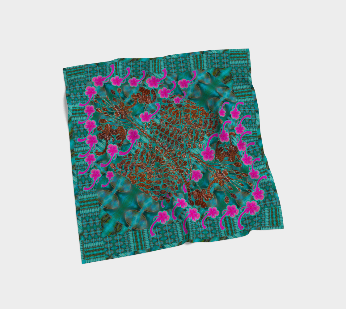 Silk Art Scarf (Vitta Serica Artis)(WindSong Flower) RJSTH@Fabric#8 RJSTHS2026 RJS