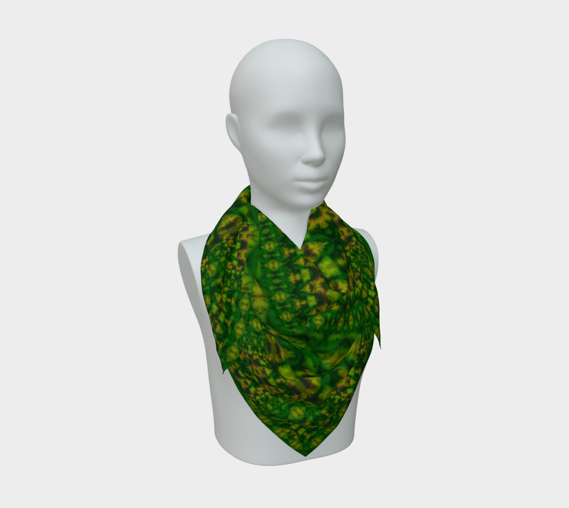 Silk Art Scarf (Vitta Serica Artis)(WindSong Flower Planck) RJSTH@Fabric#7 RJSTHS2026 RJS