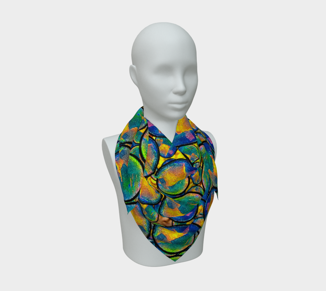 Silk Art Scarf (Vitta Serica Artis)(Opal Skies Cantus Primus) RJSTHW2026 RJS