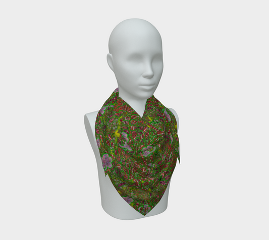 Silk Art Scarf (Vitta Serica Artis)(WindSong Flower) RJSTH@Fabric#5 RJSTHS2026 RJS