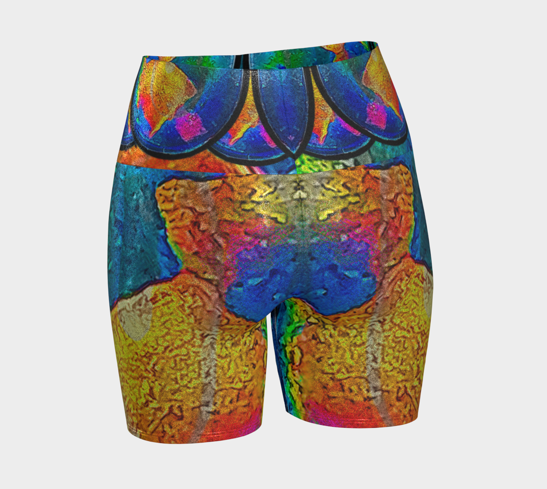 Glitter Yoga Shorts (Muliebris/Virilis)(Opal Skies Cantus Primus) RJSTHs2024 RJS