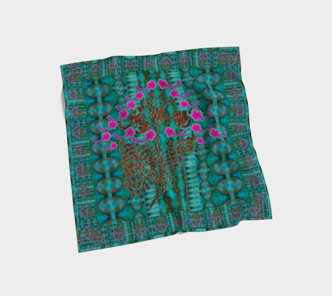 Silk Art Scarf (Vitta Serica Artis)(WindSong Flower) RJSTH@Fabric#8 RJSTHS2026 RJS