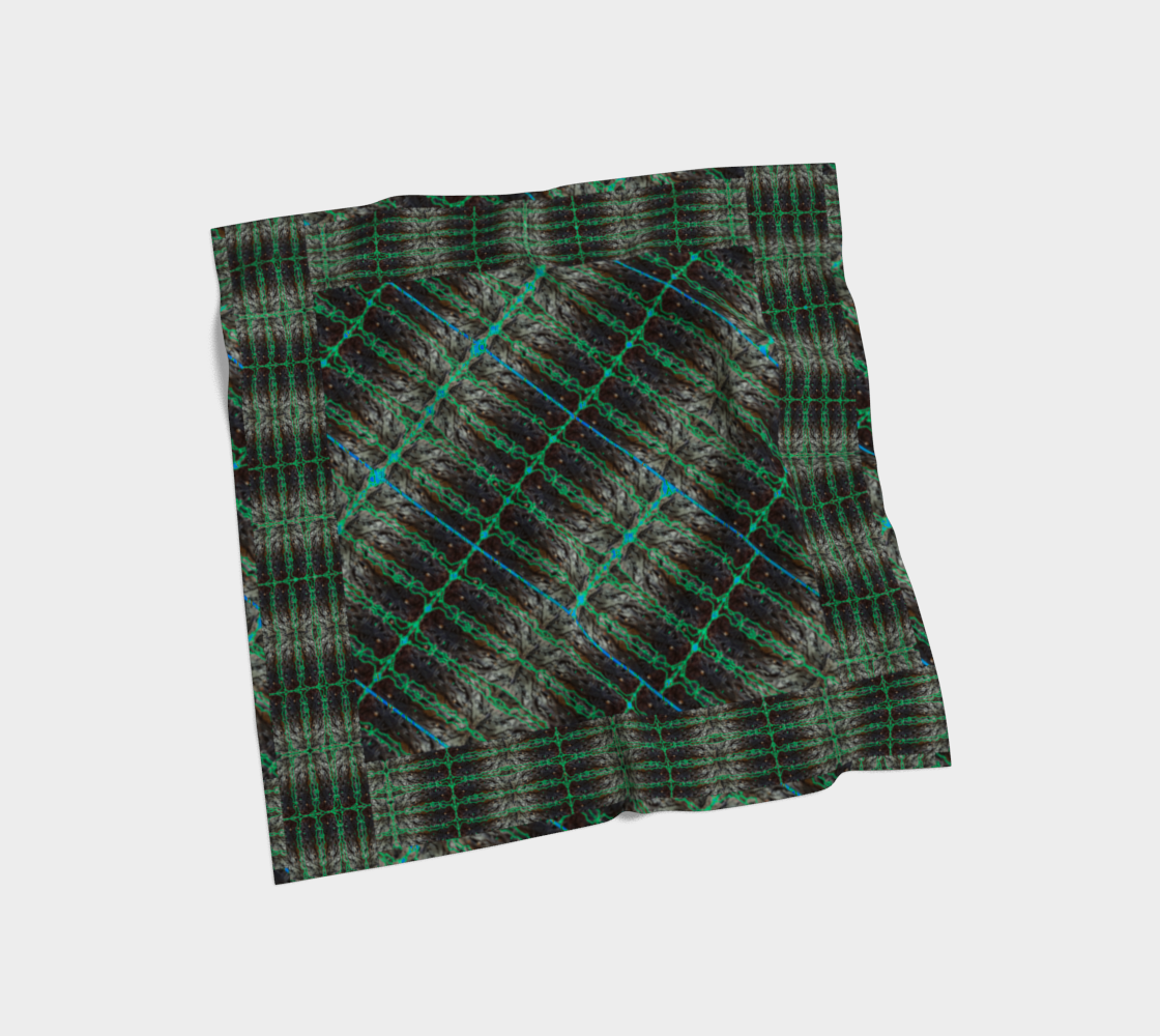 Silk Art Scarf (Vitta Serica Artis)(Rind#10 Tree Link Blue Logo) RJSTH@Fabric#10 RJSTHW2026 RJS