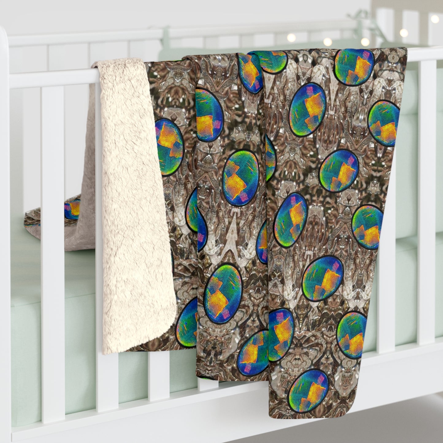 Caeli Opali Cantus Primus Sherpa Fleece Blanket (Samhain Dream Thaw 12 of15 Duodecim ex Quindecim) RJSTHS2025 RJS