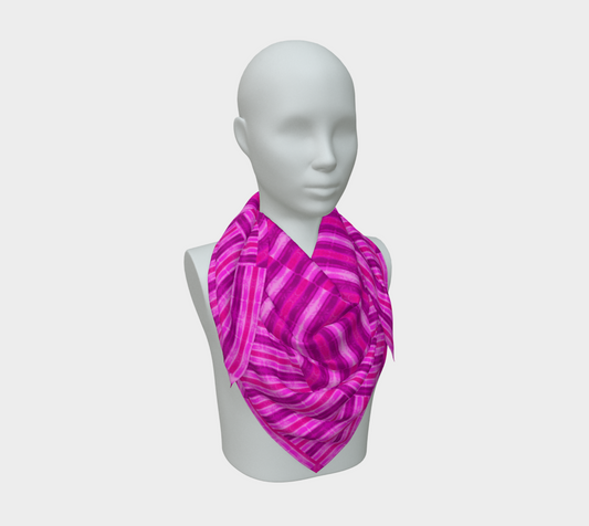 Silk Art Scarf (Vitta Serica Artis)(Rind Links Pink Logo) RJSTH@Fabric#9 RJSTHW2026 RJS