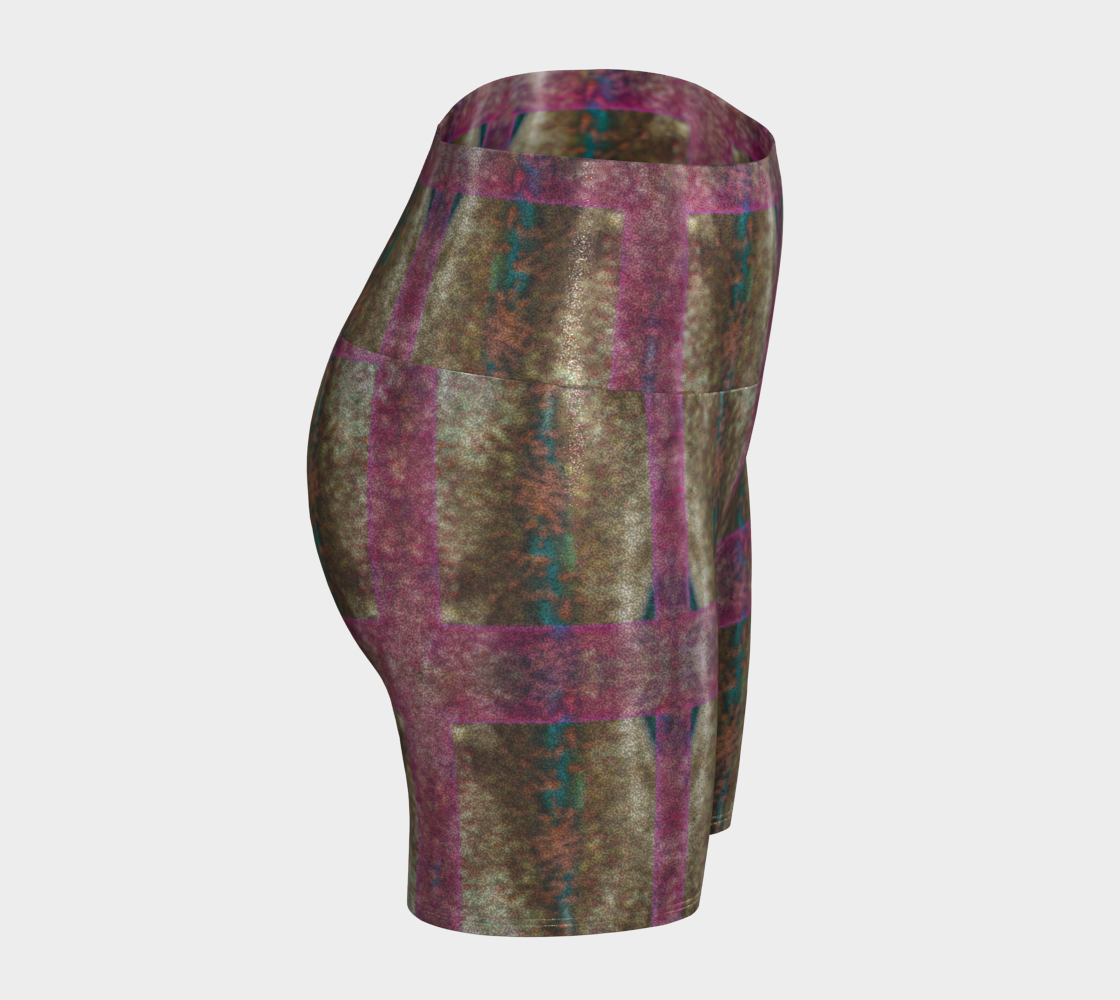 Glitter Yoga Shorts (Muliebris/Virilis)(Chrysalis Cohort) RJSTH@Fabric#6/Pink RJSTHs2024 RJS