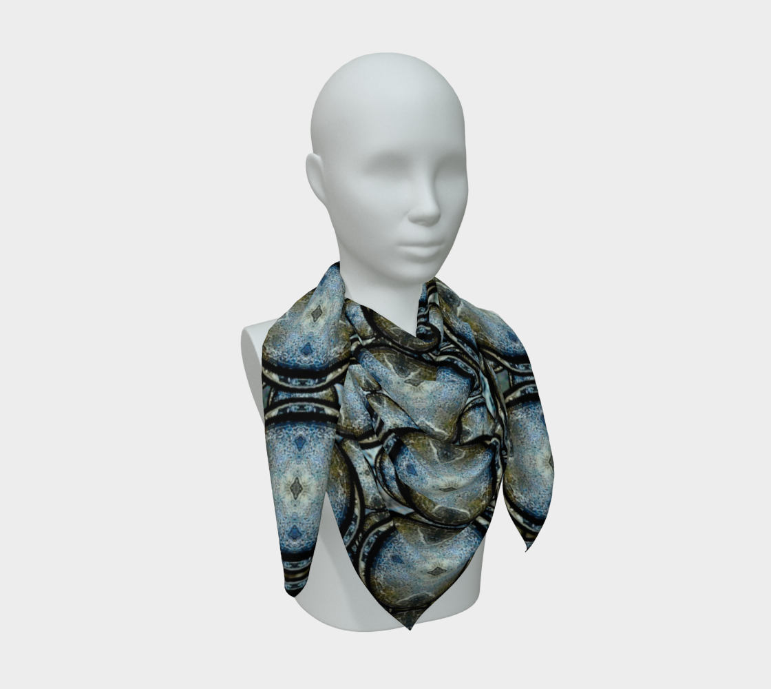 Silk Art Scarf (Vitta Serica Artis)(Opal Skies Cantus Primus "Lūminōsitās") RJSTHW2026 RJS
