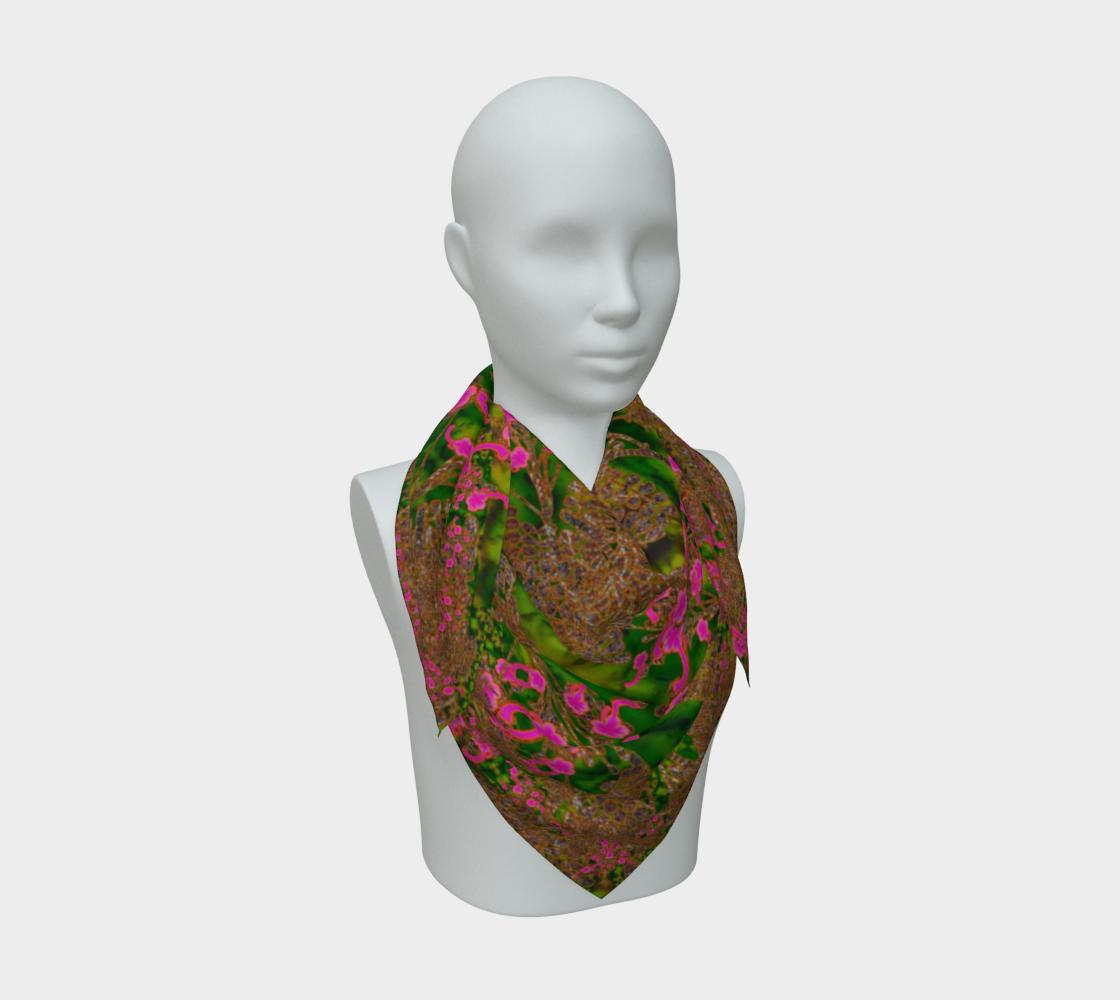 Silk Art Scarf (Vitta Serica Artis)(WindSong Flower) RJSTH@Fabric#7 RJSTHS2026 RJS