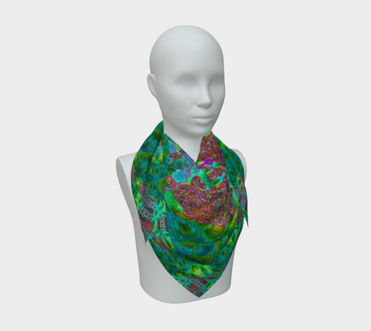Silk Art Scarf (Vitta Serica Artis)(WindSong Flower) RJSTH@Fabric#11 RJSTHS2026 RJS