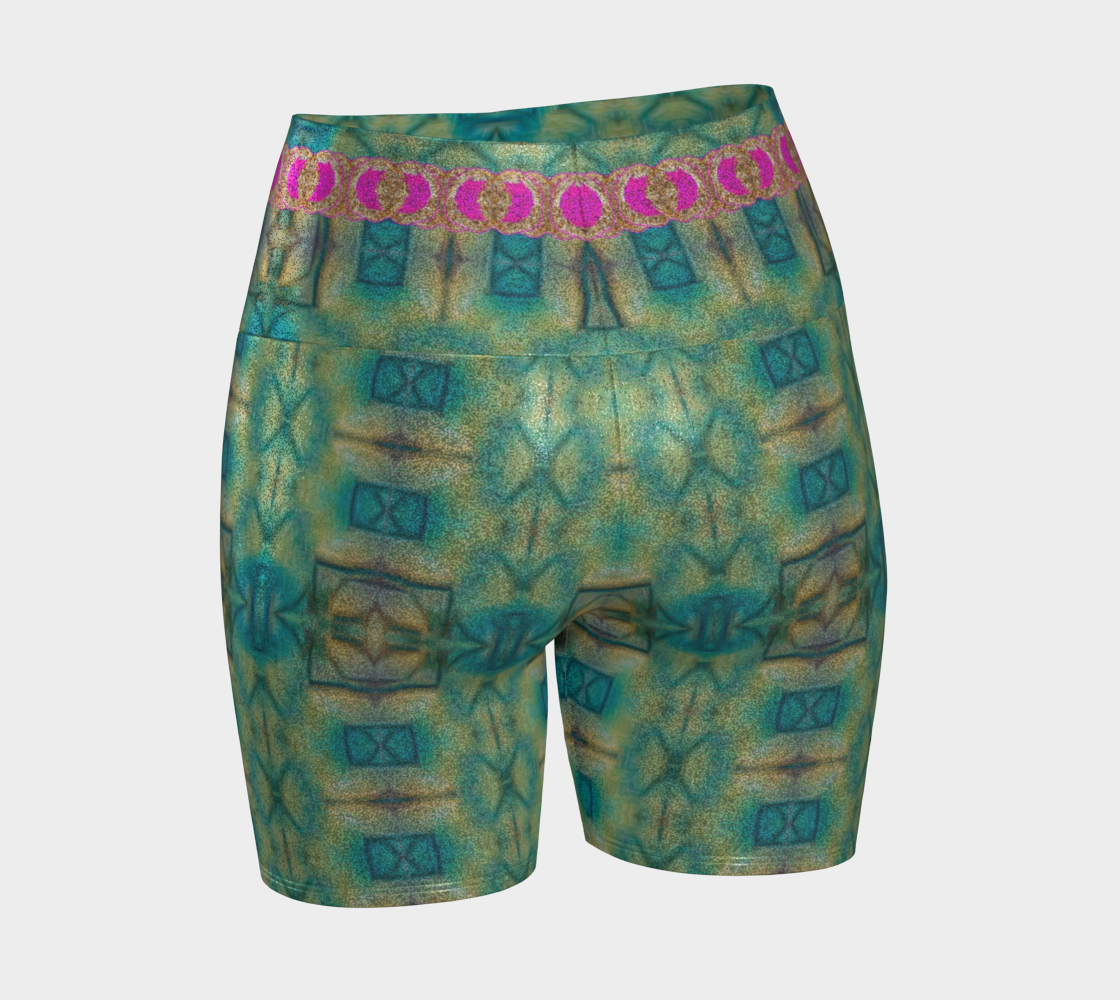 Glitter Yoga Shorts (Muliebris/Virilis)(Ouroboros Smith Butterfly) RJSTH@Fabric#9 RJSTHs2024 RJS