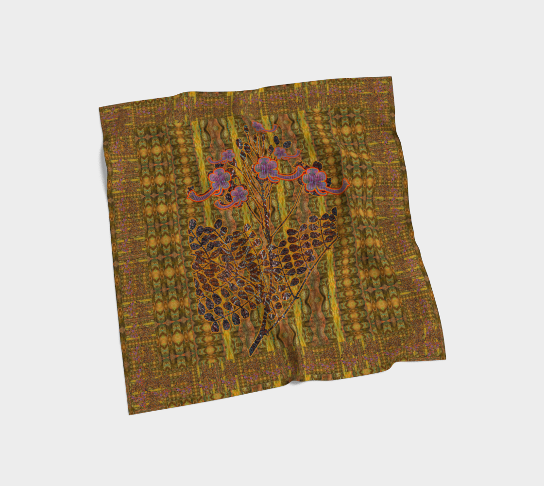 Silk Art Scarf (Vitta Serica Artis)(WindSong Flower) RJSTH@Fabric#6 RJSTHS2026 RJS