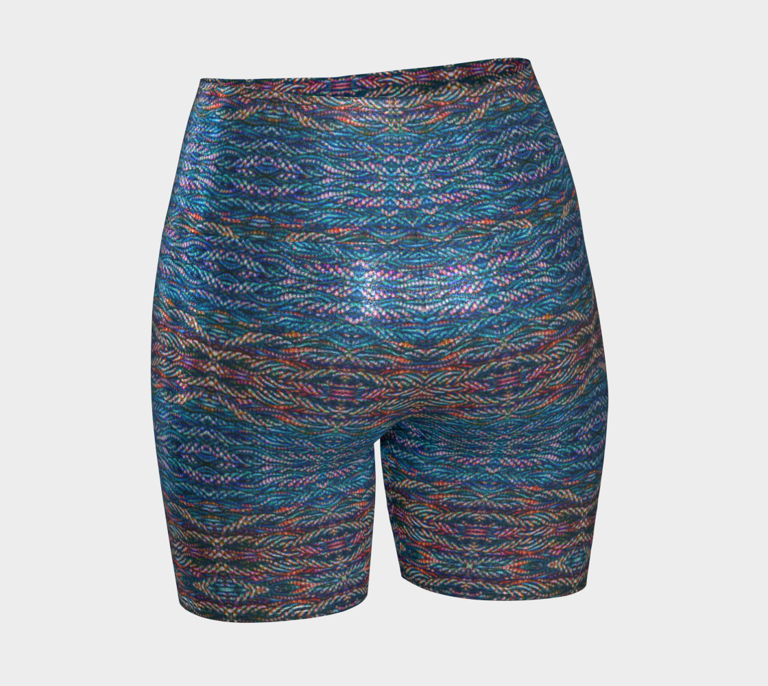 Glitter Yoga Shorts (Muliebris/Virilis)(Grail Hearth Core Blue Logo@Alchemic) RJSTHW2024 RJS