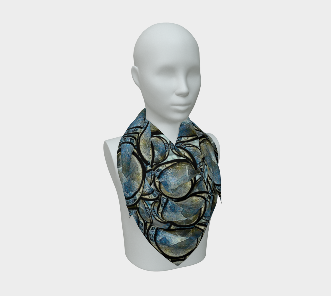 Silk Art Scarf (Vitta Serica Artis)(Opal Skies Cantus Primus "Lūminōsitās") RJSTHW2026 RJS