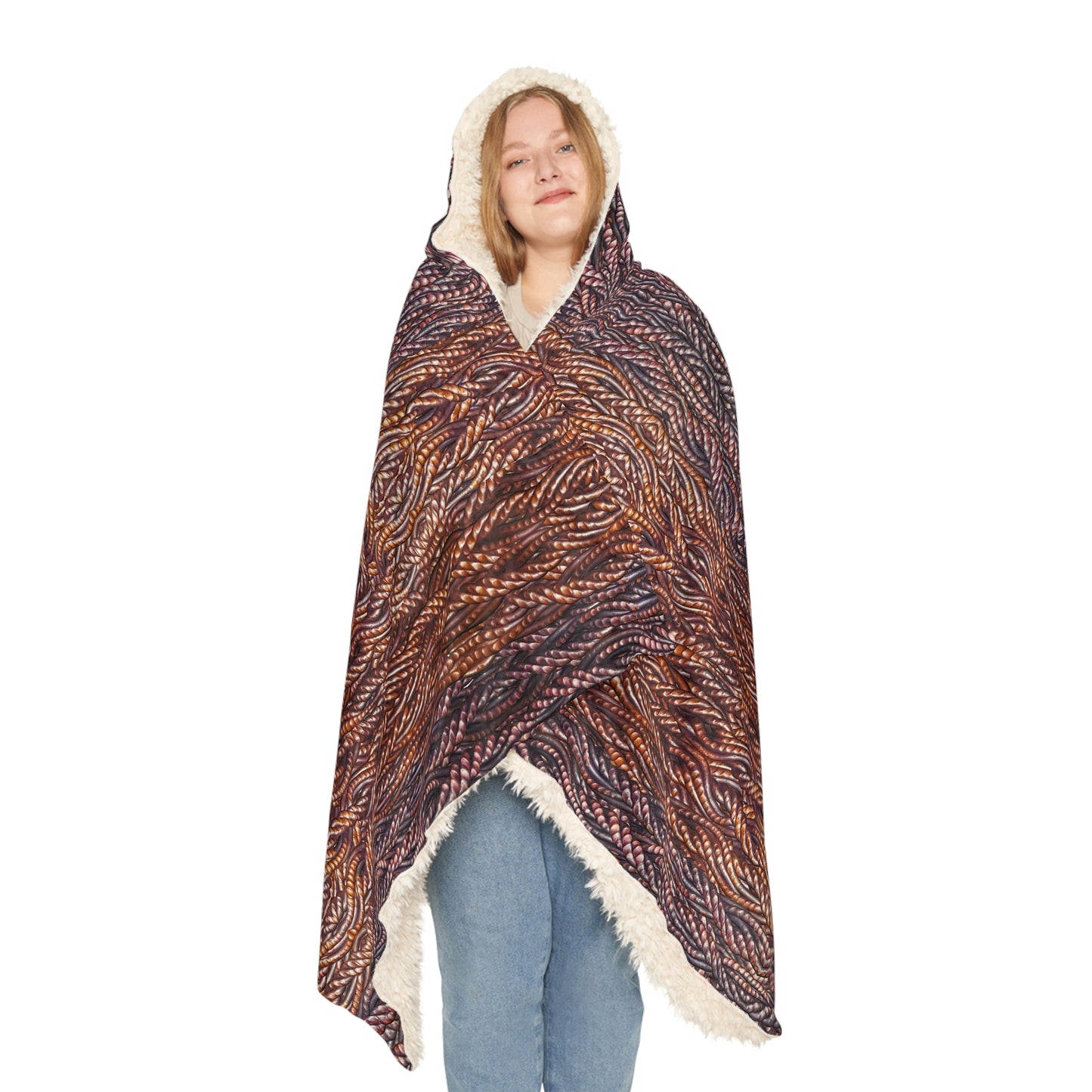 Hooded Snuggle Blanket (Grail Hearth Core Copper Fabric) RJSTHw2023 RJS