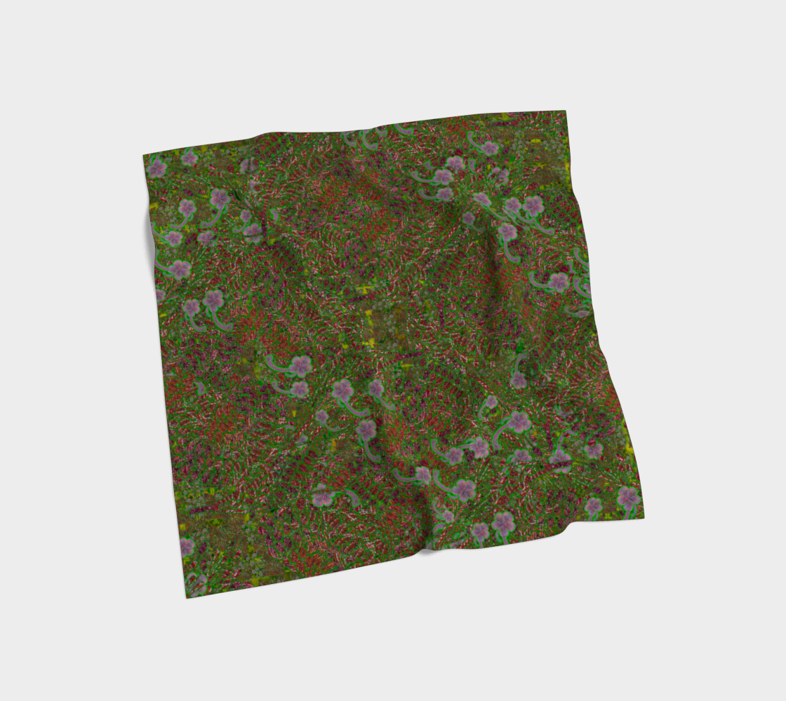Silk Art Scarf (Vitta Serica Artis)(WindSong Flower) RJSTH@Fabric#5 RJSTHS2026 RJS