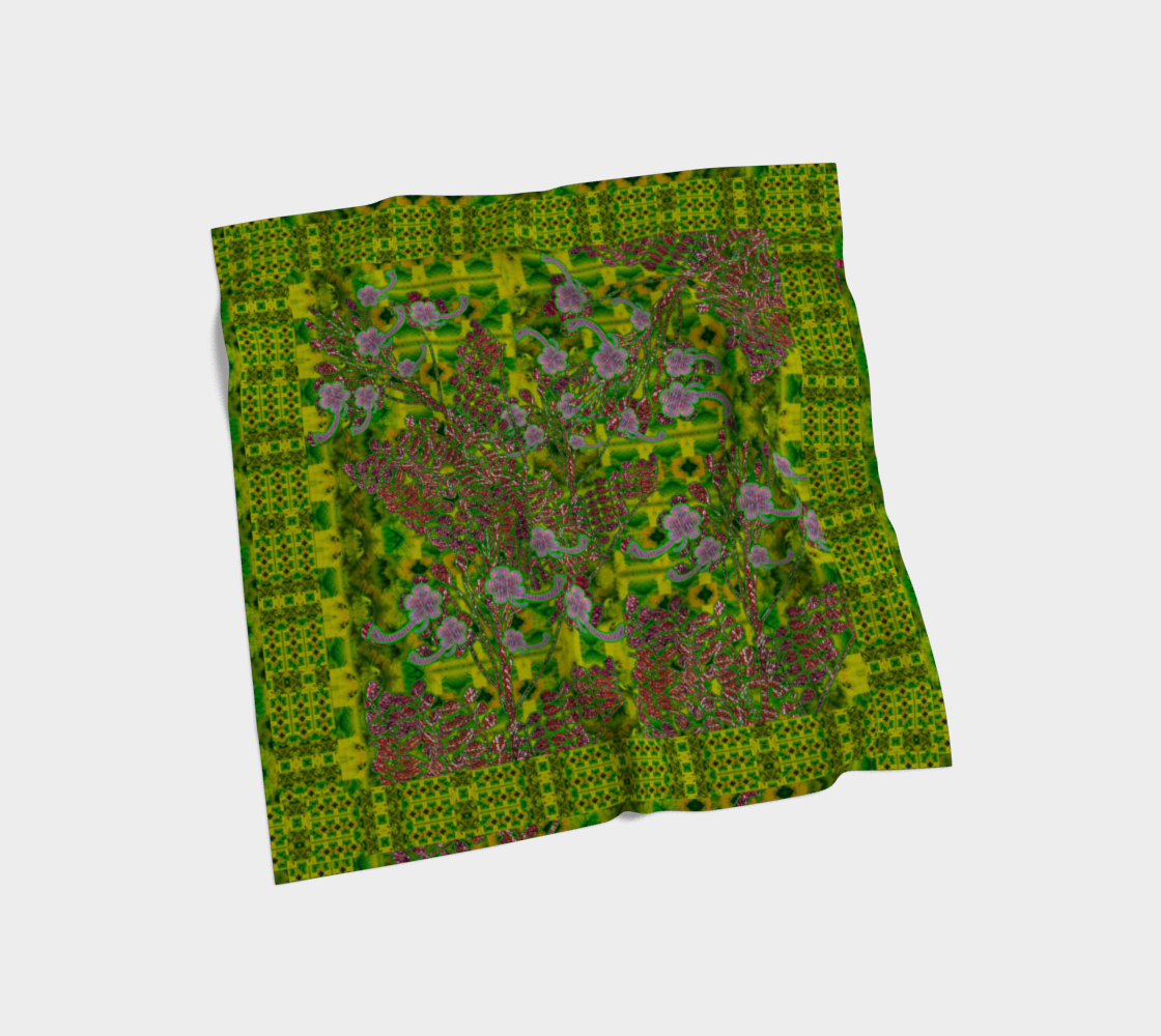 Silk Art Scarf (Vitta Serica Artis)(WindSong Flower) RJSTH@Fabric#5 RJSTHS2026 RJS