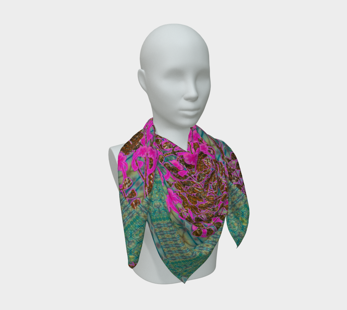 Silk Art Scarf (Vitta Serica Artis)(WindSong Flower) RJSTH@Fabric#9 RJSTHS2026 RJS