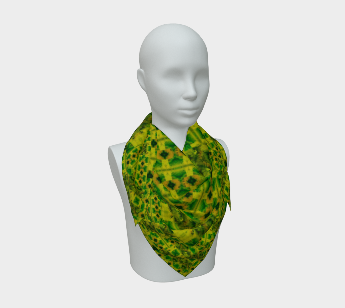Silk Art Scarf (Vitta Serica Artis)(WindSong Flower Planck) RJSTH@Fabric#5 RJSTHS2026 RJS