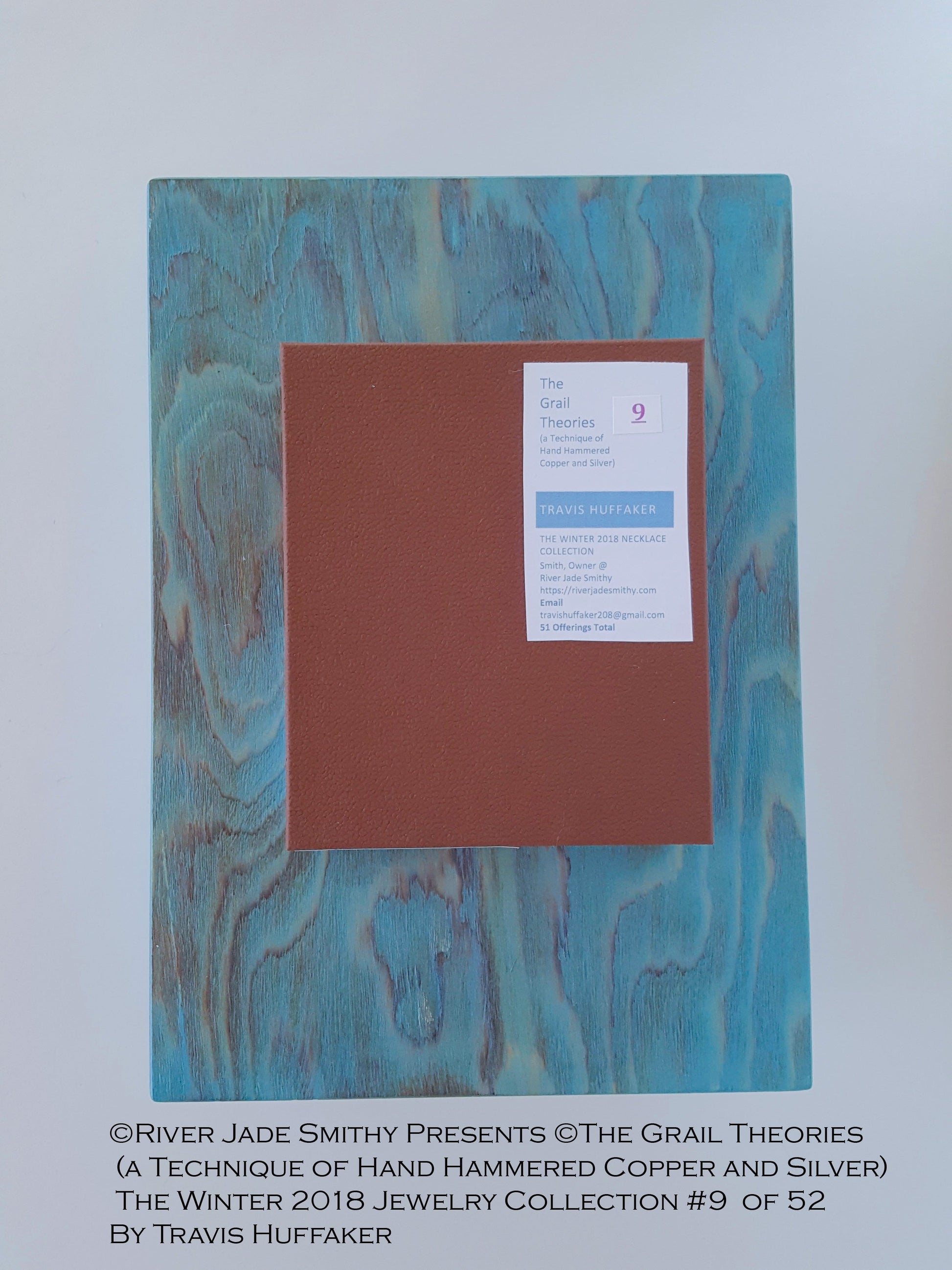 #9  of 52  ©The Grail Theories  (a Technique of Hand Hammered Copper and Silver) River Jade Smithy