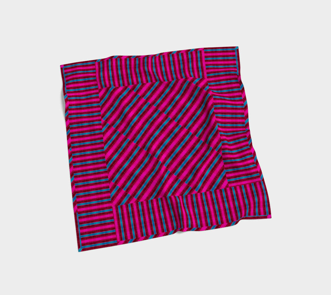Silk Art Scarf (Vitta Serica Artis)(Rind Link Blue Logo) RJSTH@Fabric#11 RJSTHW2026 RJS