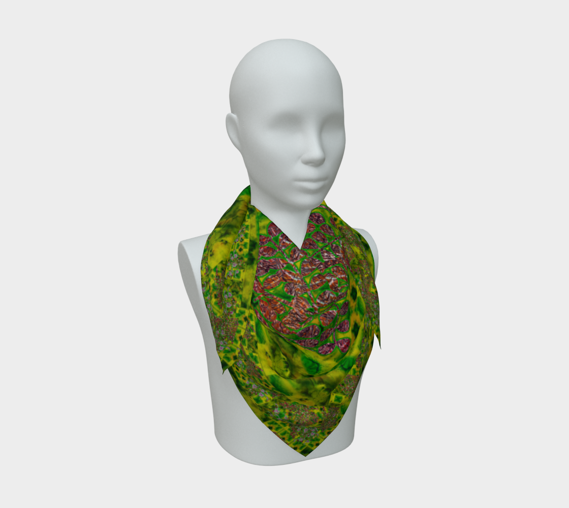 Silk Art Scarf (Vitta Serica Artis)(WindSong Flower) RJSTH@Fabric#5 RJSTHS2026 RJS