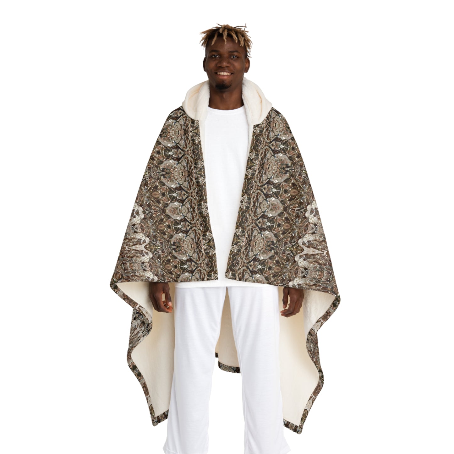 Cream Hooded Sherpa Fleece Blanket (Samhain Dream Thaw 12 of 15 Duodecim  ex Quindecim) RJSTHw2023 RJS