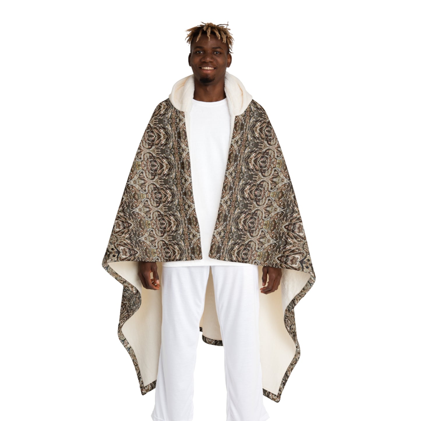 Cream Hooded Sherpa Fleece Blanket (Samhain Dream Thaw 15 of 15 Quindecim ex Quindecim) RJSTHw2023 RJS