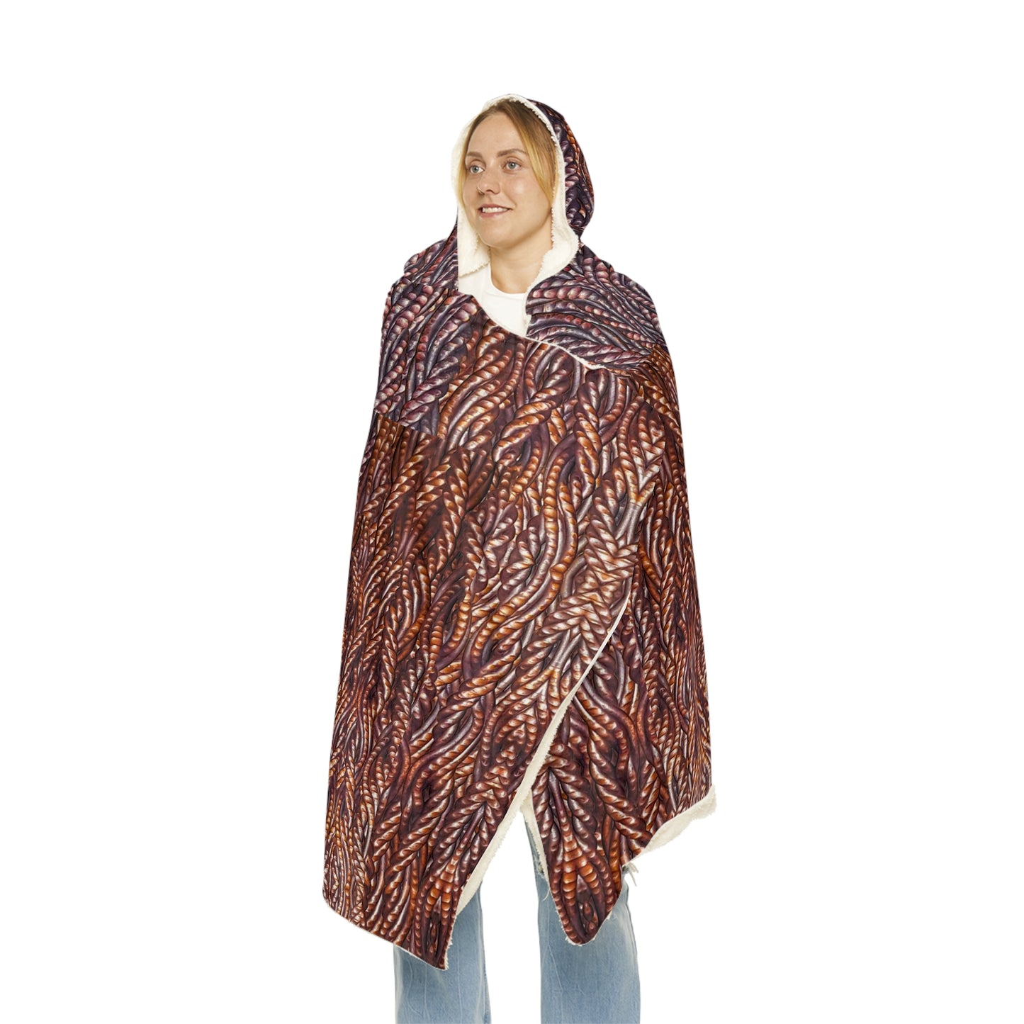 Hooded Snuggle Blanket (Grail Hearth Core Copper Fabric) RJSTHw2023 RJS