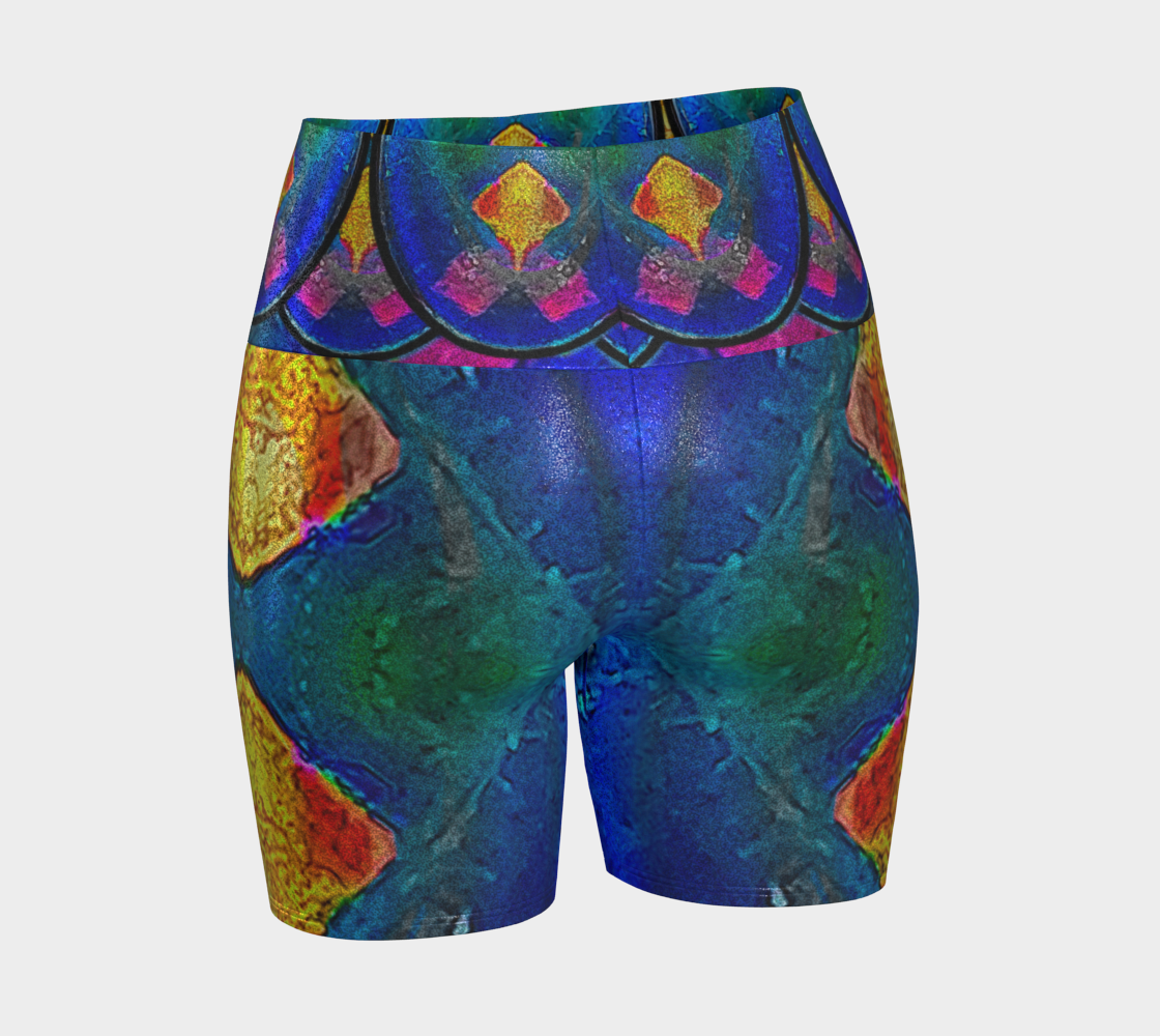 Glitter Yoga Shorts (Muliebris/Virilis)(Opal Skies Cantus Primus) RJSTHs2024 RJS